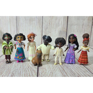 Jakks Pacific Disney Encanto Figures Toys Cake Toppers Lot of 8 Mirabel Bruno